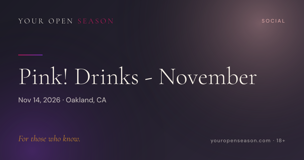 Pink! Drinks - November
